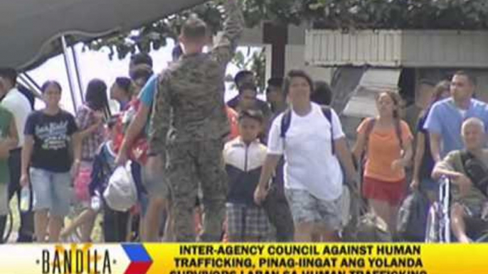 'Yolanda' survivors warned against human trafficking