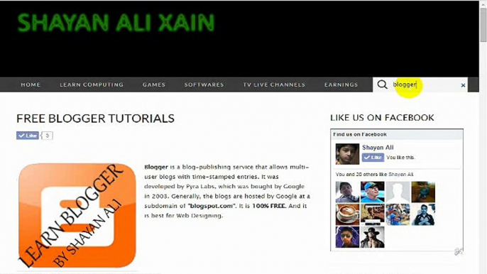 Blogger 8.How to add Search box in blogger