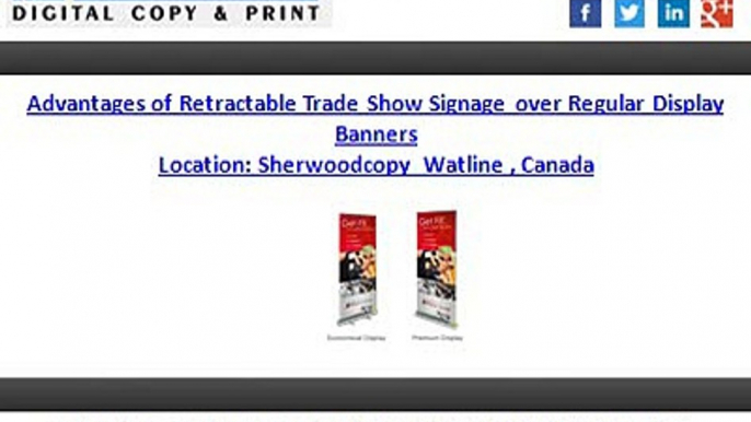 Advantages of Retractable Trade Show Signage over Regular Display Banners - Printing Watline