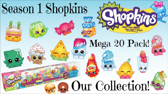 Our Shopkins Season 1 Collection + Shopkins Season 1 Mega Pack & 2 Shopkins 5 Packs