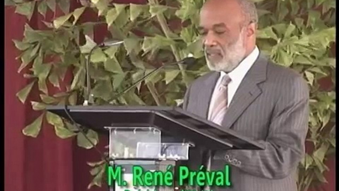 RECONSTRUCTION D'HAITI DISCOUR PRESIDENT PREVAL