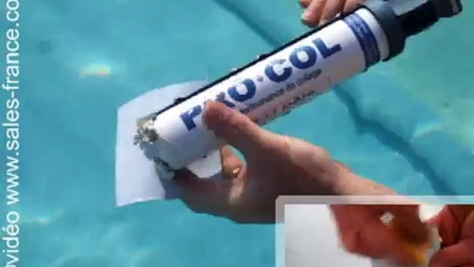 comment réparer une fuite de piscine avec procol mastic colle étanche