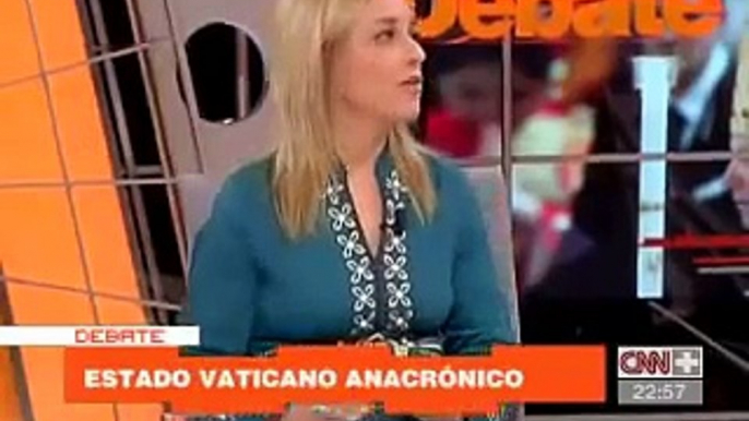 YOLANDA VACCARO EN CNN PLUS HABLA SOBRE EL PAPA BENEDICTO XVI EN ESPAÑA