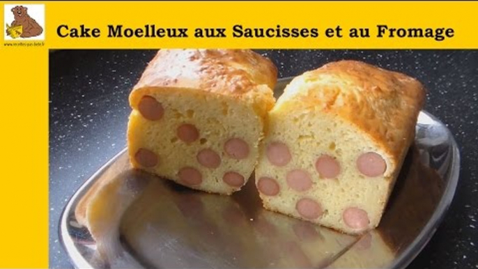 Cake moelleux aux saucisses et au fromage (recette rapide et facile)