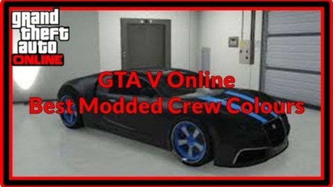 GTA 5 Online "Modded Crew Colours" Best Modded Crew Colours "patch 1.14"