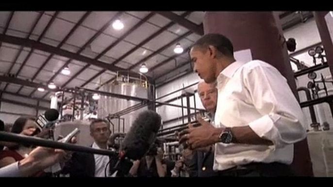 Barack Obama and Joe Biden visit Biodiesel Plant
