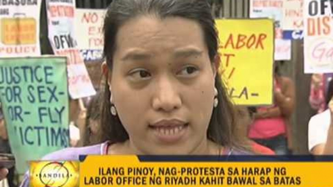 OFWs protest slow repatriation