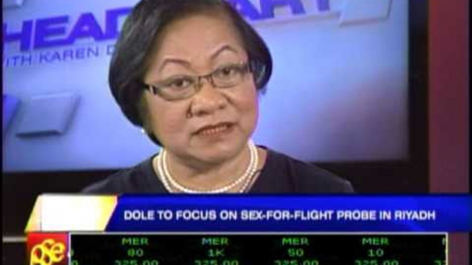 DOLE to focus on sex for flight probe in Riyadh