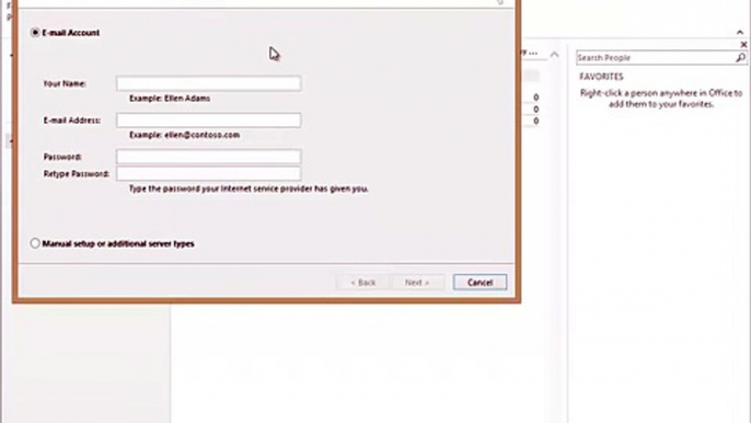 Microsoft Outlook 2013 Tutorial - Creating an Account