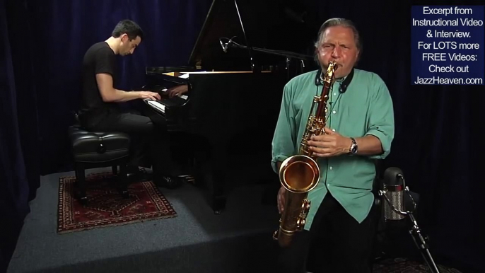 "Jazz Improvisation Tips" Jerry Bergonzi Amazing Out-on-Purpose Saxophone Solo How to Improvise Jazz