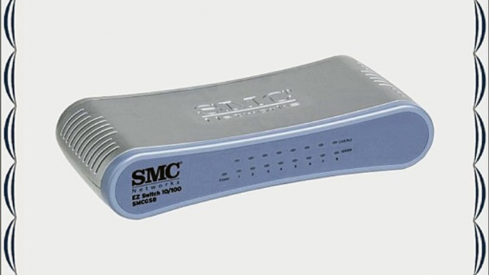 SMC  SMCGS8 8-port 10/100/1000 Layer 2 Gigabit Desktop Switch blue/silver plastic