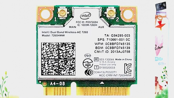 For Hp 710661-001 756753-001 784639-005 Intel Dual Band Wireless-ac 7260 7260hmw Half Mini