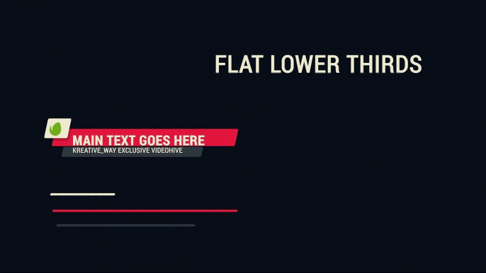 After Effects Project Files - Flat Styled Lower Thirds - VideoHive 10375116