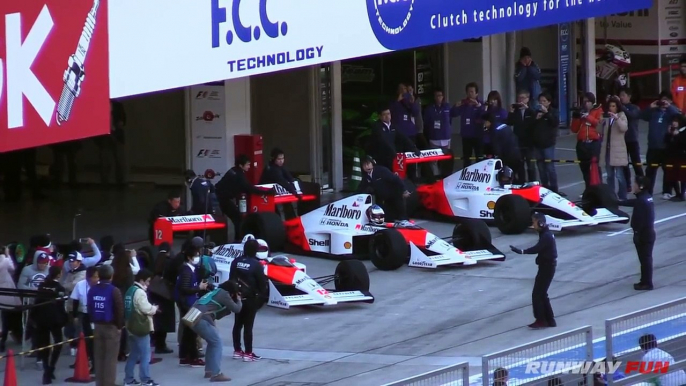 最強F1復活!!! フィナーレ マクラーレン・Hondaの伝説再び McLaren Honda MP4/4 MP4/5 MP4/6 鈴鹿サーキット 中島,アレジ,ヒル