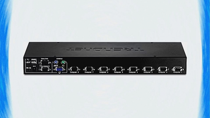 TRENDnet 8-Port USB/PS2 Rack Mount KVM Switch with On Screen Display TK-804R