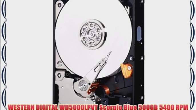 WESTERN DIGITAL WD5000LPVT Scorpio Blue 500GB 5400 RPM 8MB cache SATA 3.0Gb/s 2.5 internal