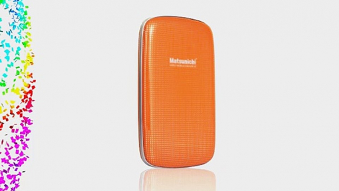 Matsunichi 500GB USB 3.0 Portable External Hard Drive Orange (DM256-OG-500GB)