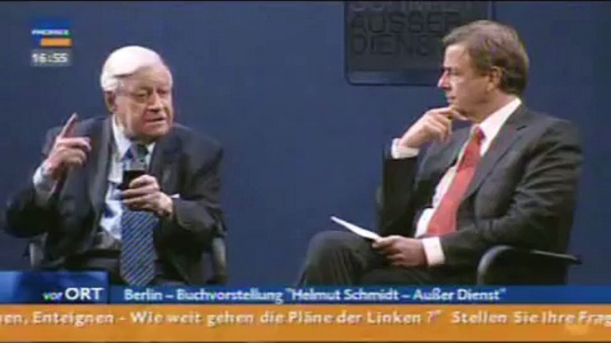 Helmut Schmidt im Gespräch mit Claus Kleber - 2008 - Teil 5 von 8