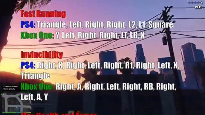 GTA 5 ALL CHEAT CODES! - PS4 & Xbox One [Cheats] (Grand Theft Auto V All Cheats)