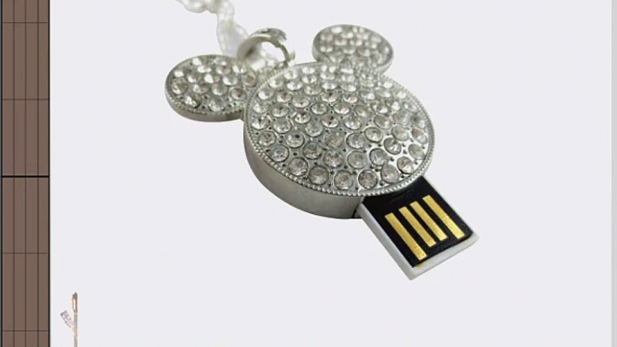 1GB/2GB/4GB/8GB/16GB/32GB Cute Jewelry Diamond Necklace Shape USB Flash Drive Memory Stick