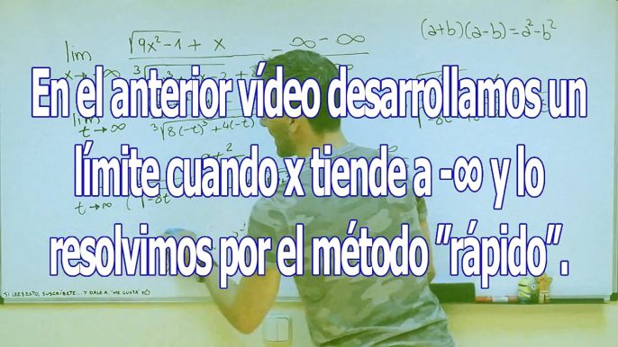 Limite infinito entre infinito 02 SECUNDARIA (4ºESO) matematicas