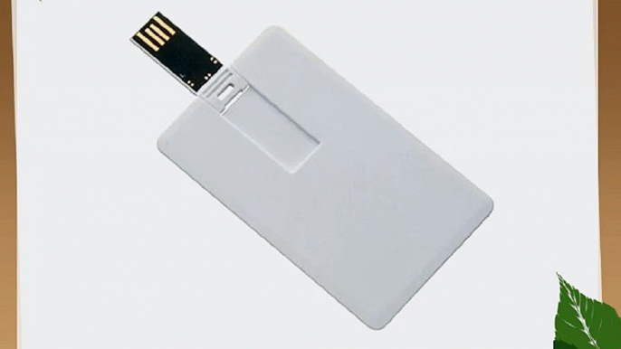 Enfain USB Flash Drives Memory Stick Key Credit 2GB/2G - 10 Pack (2GB White Card)