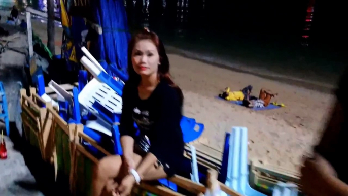 Pattaya Beach Road Trip Nightlife Thai Girls at Night