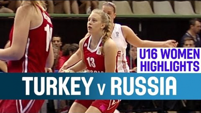 Turkey v Russia- Highlights – 1st Round -2014 U16 European Championship Women