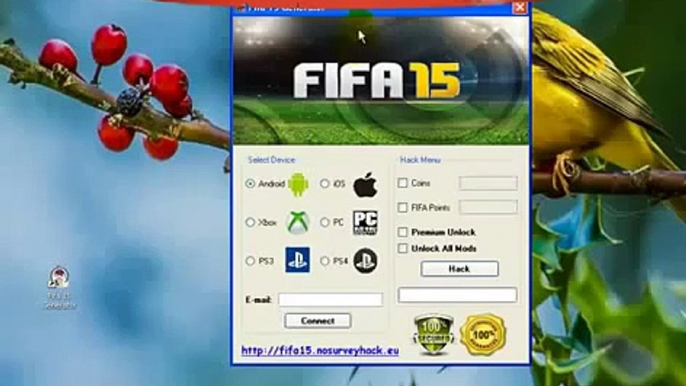 FIFA 15 Free and Unlimited Coins Generator Hack 2015