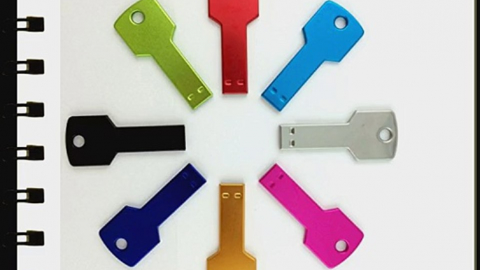 Enfain 8 Pack Color Sorted Key USB Flash Drive 256MB