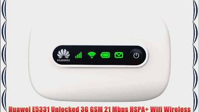 Huawei E5331 Unlocked 3G GSM 21 Mbps HSPA  Wifi Wireless Mobile Hotspot Router Mobile WiFi