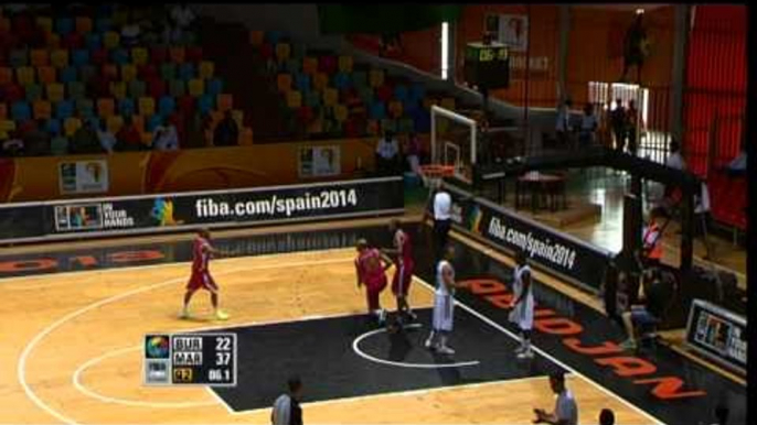 #AfroBasket - Day 6: Burkina Faso v Morocco (block of the game - Y. IDRISSI)