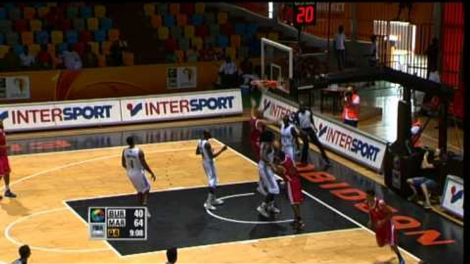 #AfroBasket - Day 6: Burkina Faso v Morocco (dunk of the game - Y. IDRISSI)