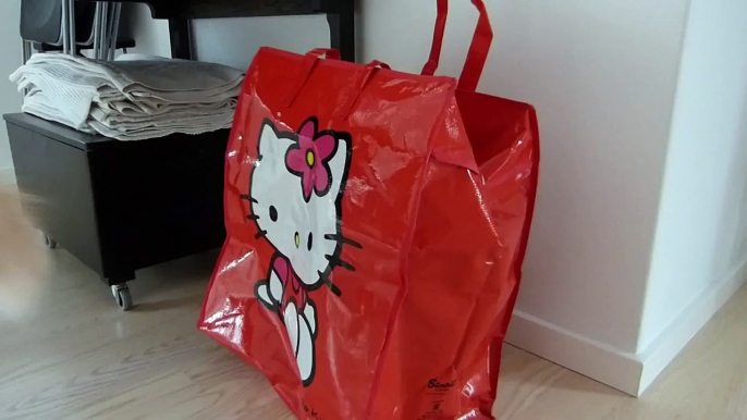 What's in the Hello Kitty bag?...Oh hello kitty