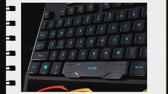 FOME QWERTY G7 USB Wired 3 Colours Backlit Waterproof Holding Keyboard Ergonomics Mute Gaming