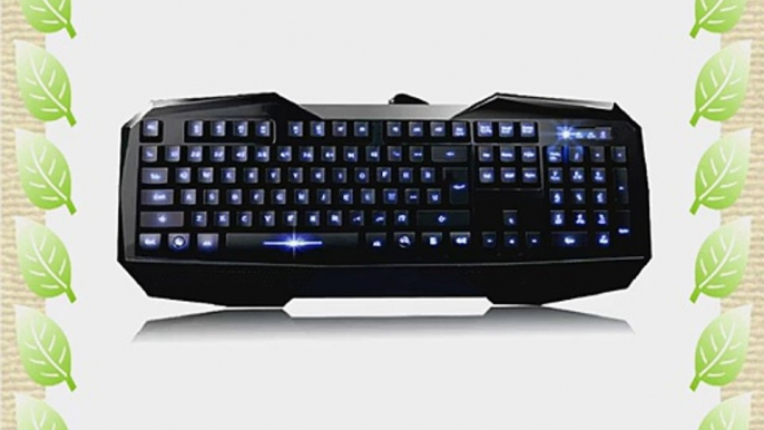 Vktech Super USB Backlit Gaming Keyboard LED Illuminated Ergonomic Multimedia