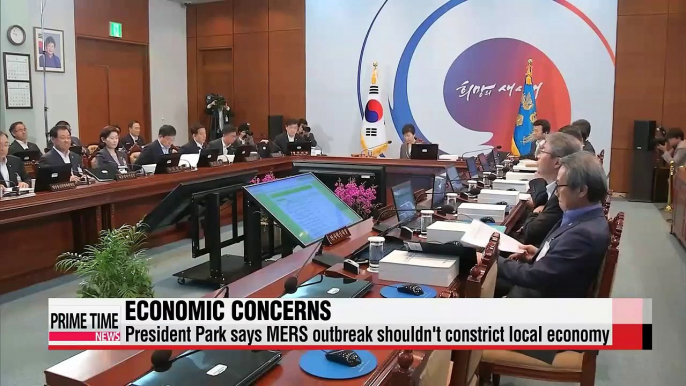 President Park expresses concerns over economic impact of MERS outbreak