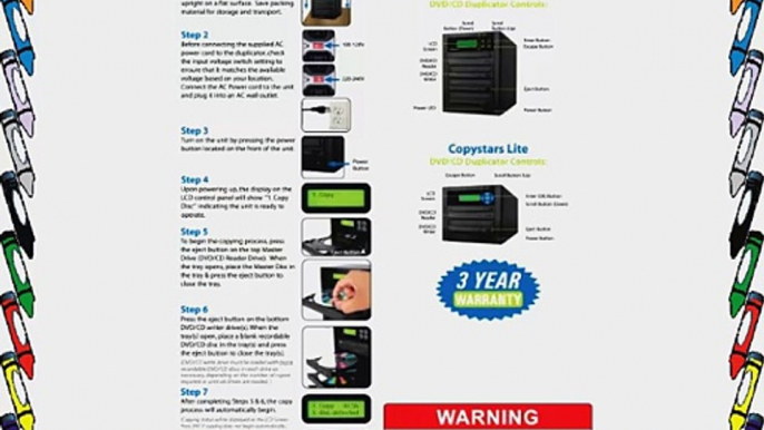 Copystars Disc-Duplicator Sata burners cd dvd-duplication easy copier tower (1-1 Lightscribe)