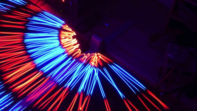 Making sound waves visible with a lock-in amplifier, microphone, and LEDs