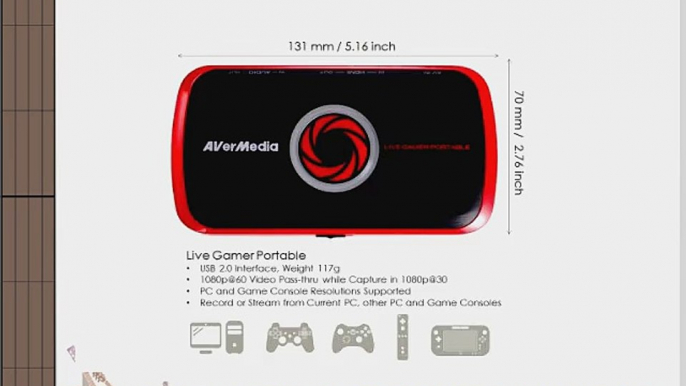 AVerMedia - C875 Live Gamer Portable (LGP) HD Game Capture for PC/PS3/Wii U/Xbox360 up to 1080p