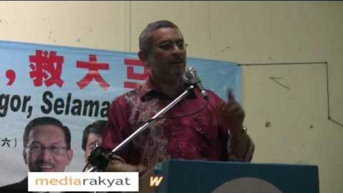 Hulu Selangor By-Election: Khalid Samad at Kg Baru Kalumpang (2)