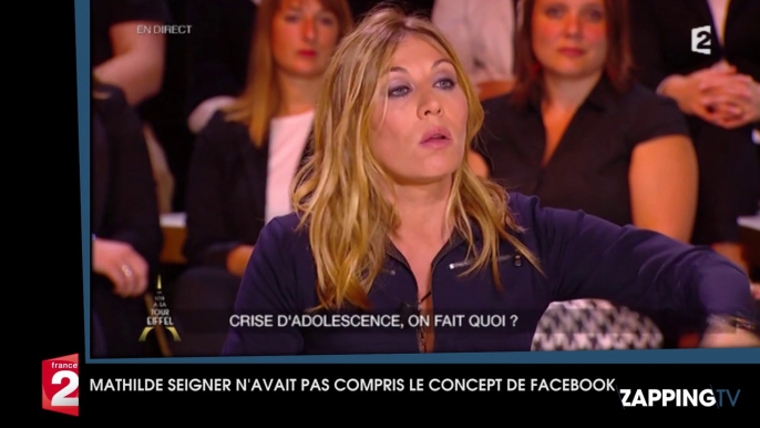 Mathilde Seigner vraiment pas fan des réseaux sociaux : "Je croyais que c'était 'FESSEbook' "