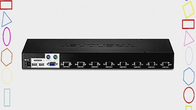 TRENDnet 8-Port USB/PS2 Rack Mount KVM Switch TK-803R