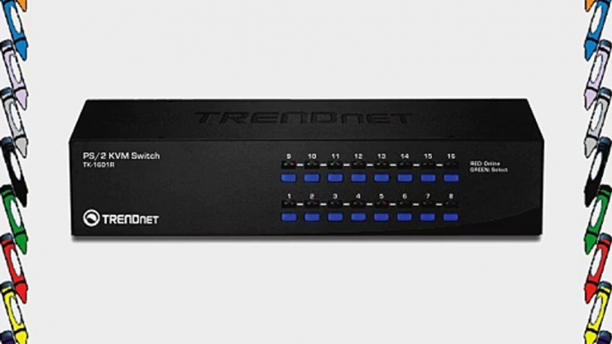 TRENDnet 16-Port PS2 Rack Mount KVM Switch TK-1601R