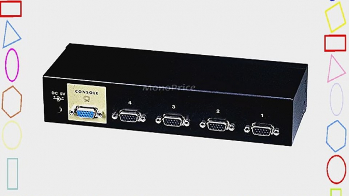 Monoprice 103406 4-Port USB PS2 Combo KVM Switch with Cables - Retail (103406)