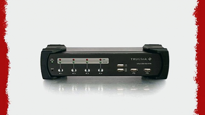 C2G / Cables to Go 35567 Trulink 4-Port VGA/USB 2.0 KVM Switch