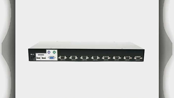 Linkskey 8-Port USB/PS2 KVM Switch 19-Inch Rackmount 1U with Cables (LKV-7308-KIT)