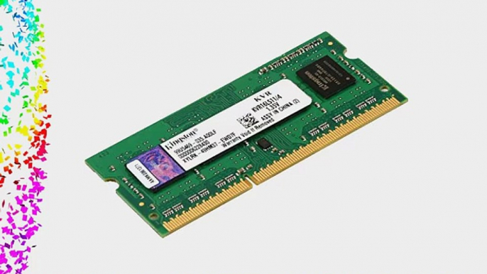 Kingston Technology 4GB 1600MHz DDR3L PC3-12800 1.35V Non-ECC CL11 SODIMM Intel Laptop Memory