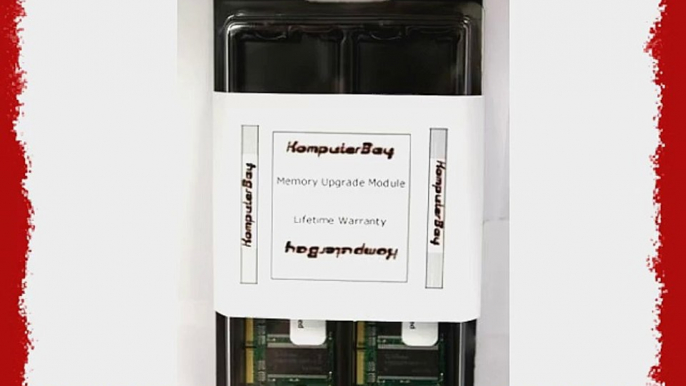 KOMPUTERBAY 4GB 2x 2GB DDR3 PC3-10600 1333MHz 204-pin 256x8 8-CHIP SODIMM