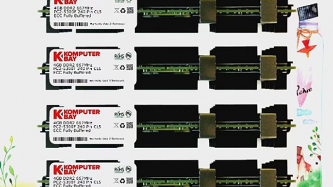 Komputerbay 16GB (4x 4GB) DDR2 PC2-5300F 667MHz CL5 ECC Fully Buffered FB-DIMM (240 PIN) 16